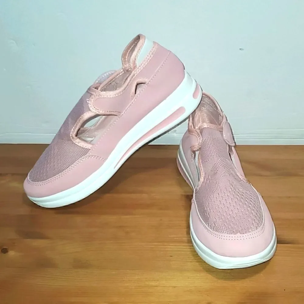 Minimalist Cut Out Casual Breathable Soft Sole Slip On Shoes Women's New